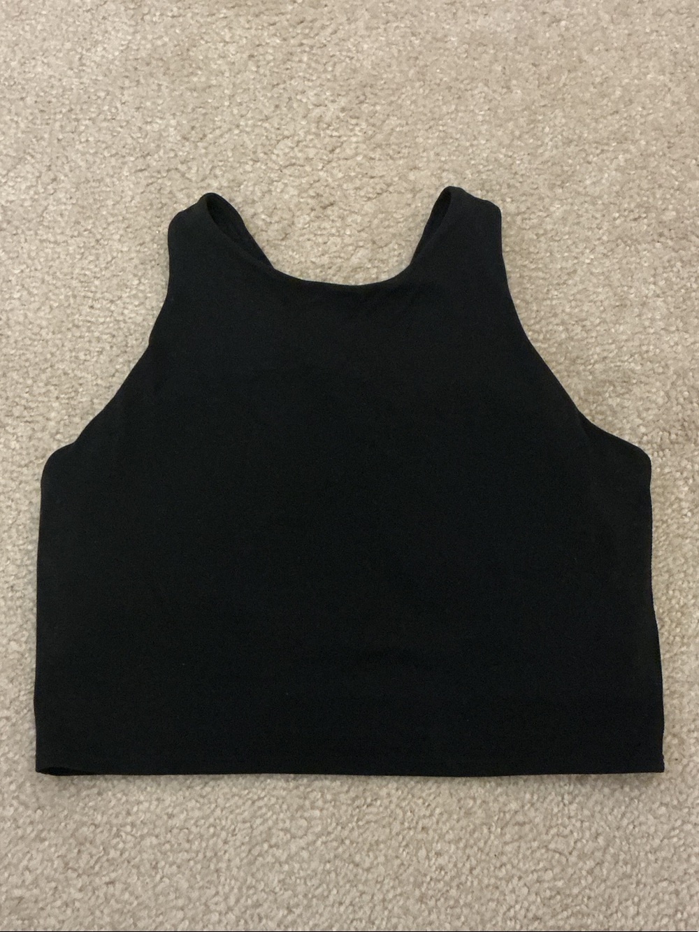 Athleta Conscience Crop in Powervida Tank Top - Black - 446564 - Size S